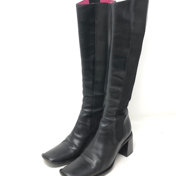 Freelance Shoes - FREELANCE Black Leather OTK Chelsea Boots